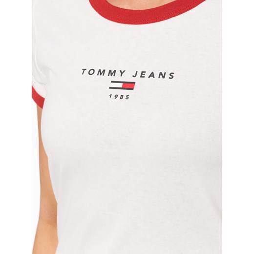 Bluzka damska Tommy Jeans z tkaniny z krótkim rękawem 