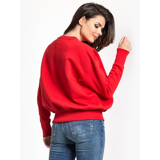 Tommy Jeans bluza damska czerwona krótka