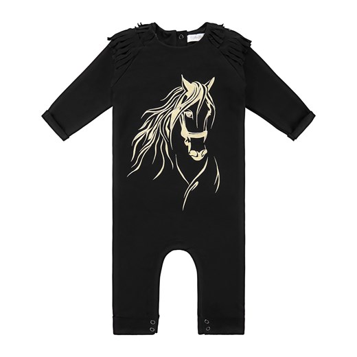 Odzież dla niemowląt Ewa Collection czarna bawełniana chłopięca zimowa 