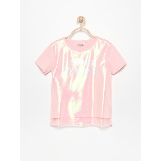 Reserved - Błyszczący T-shirt - Różowy Reserved  158 
