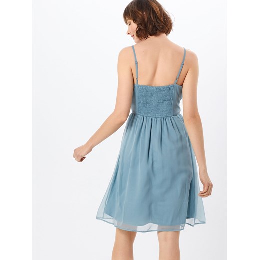 Sukienka niebieska Vero Moda z dekoltem w literę v bez rękawów prosta 
