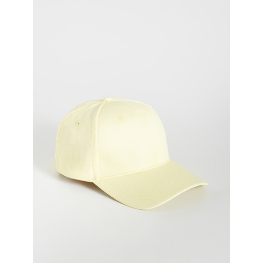 Sinsay - Gładka czapka z daszkiem - Żółty  Sinsay One Size 