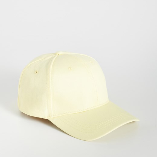 Sinsay - Gładka czapka z daszkiem - Żółty Sinsay  One Size 
