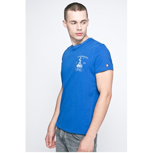 Niebieski t-shirt męski Pepe Jeans na jesień 
