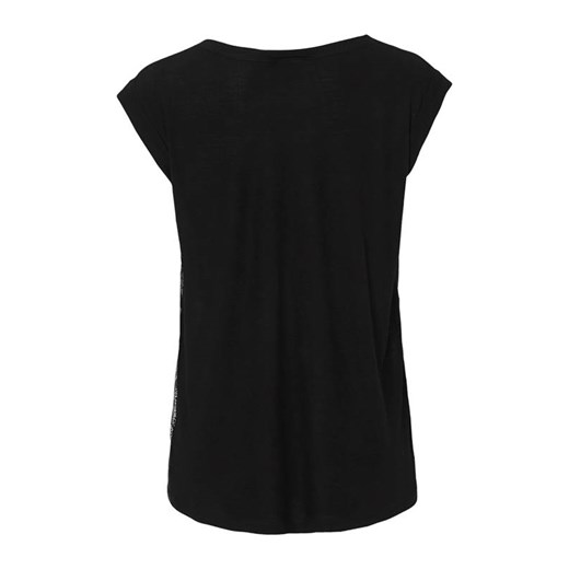 Freequent bluzka damska jerseyowa czarna z okrągłym dekoltem 