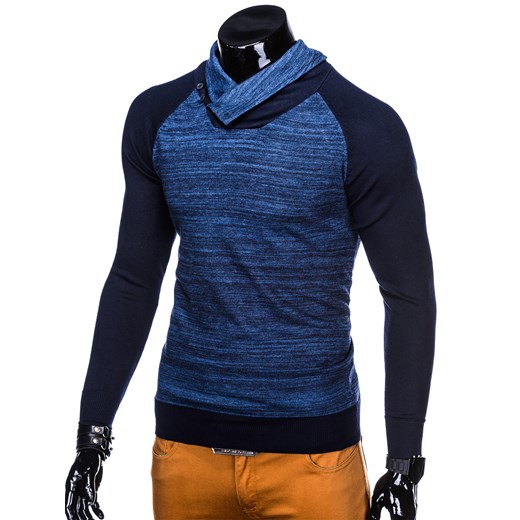 Niebieski sweter męski Edoti.com 