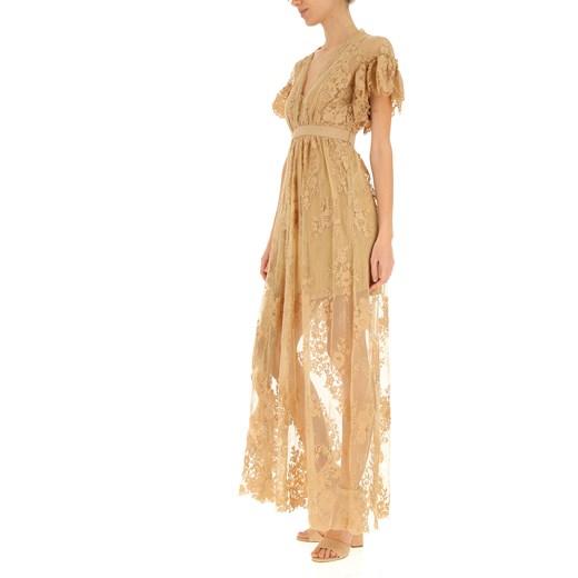 Sukienka Aniye By na bal z bawełny na sylwestra z krótkimi rękawami maxi 