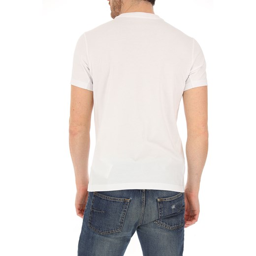 T-shirt męski Fay biały z krótkim rękawem 