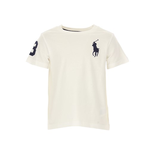 Ralph Lauren Koszulka Dziecięca dla Chłopców Na Wyprzedaży, biały, Bawełna, 2019, 2Y 3Y 4Y