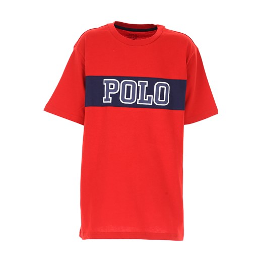 Ralph Lauren Koszulka Dziecięca dla Chłopców Na Wyprzedaży, czerwony, Bawełna, 2019, L XL