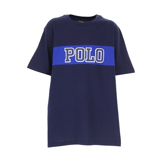 Ralph Lauren Koszulka Dziecięca dla Chłopców Na Wyprzedaży w Dziale Outlet, niebieski, Bawełna, 2019, 3Y S