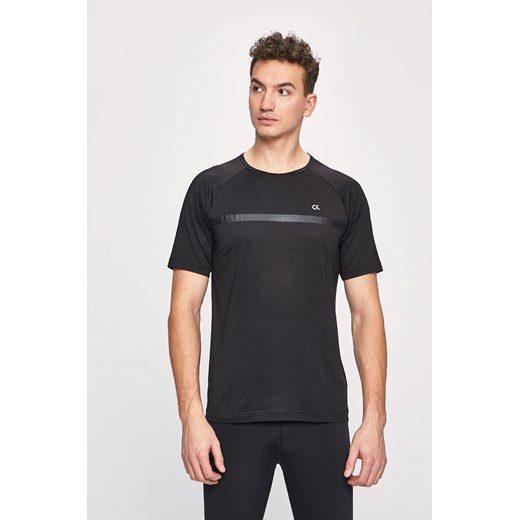 T-shirt męski Calvin Klein Performance poliestrowy czarny 