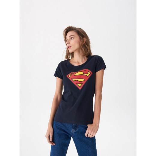 House - T-shirt z nadrukiem Superman - Granatowy  House M 