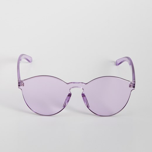 Sinsay - Kolorowe okulary przeciwsłoneczne - Fioletowy  Sinsay One Size 