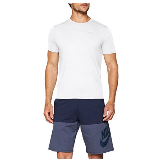 T-shirt męski Nike z krótkim rękawem biały na wiosnę 