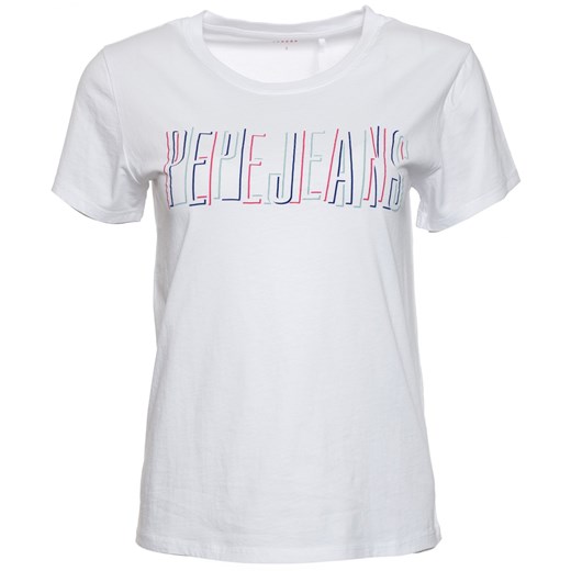 Pepe Jeans T-shirt damski Carol L biały, BEZPŁATNY ODBIÓR: WROCŁAW!