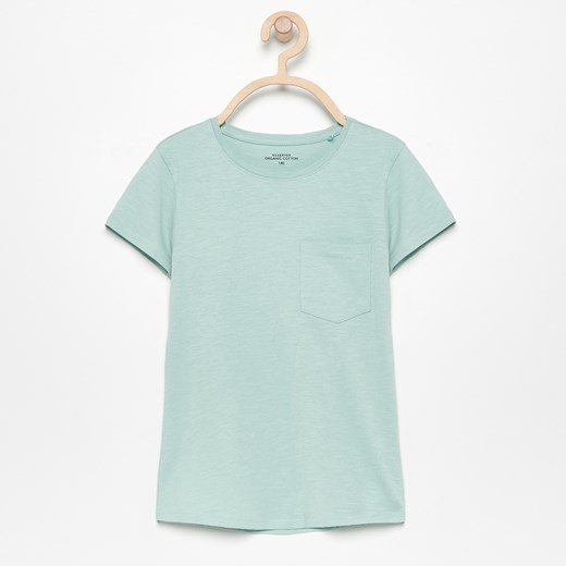 Reserved - T-shirt z bawełny organicznej - Zielony Reserved  134 
