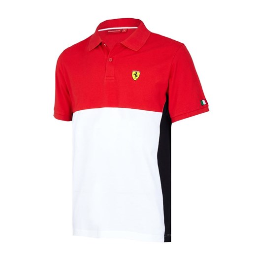 T-shirt męski Scuderia Ferrari F1 wielokolorowy z bawełny z krótkim rękawem 