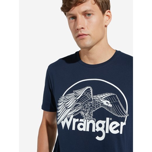 T-shirt męski Wrangler z krótkim rękawem tkaninowy 