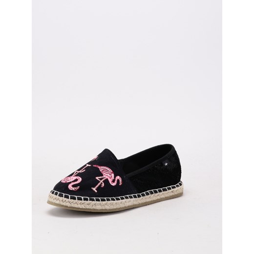 Espadryle damskie Big Star Shoes bez zapięcia z tkaniny casual w zwierzęce wzory płaskie 