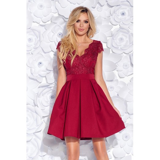 Sukienka Bicotone czerwona na sylwestra elegancka 