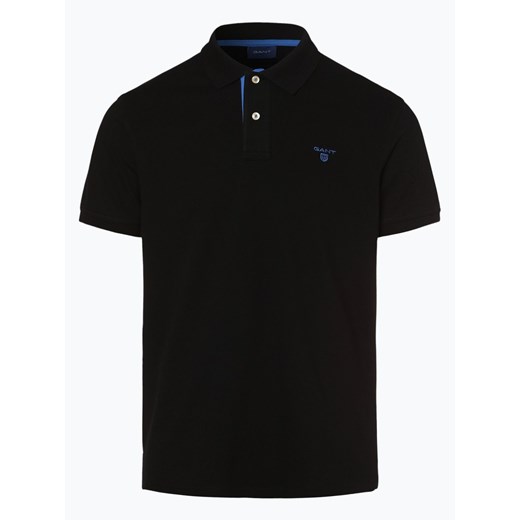 Gant - Męska koszulka polo, czarny  Gant XL vangraaf