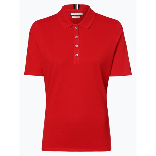 Tommy Hilfiger - Damska koszulka polo, czerwony Tommy Hilfiger  S vangraaf
