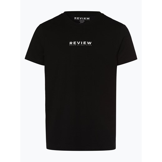 Review - T-shirt męski, czarny  Review S vangraaf