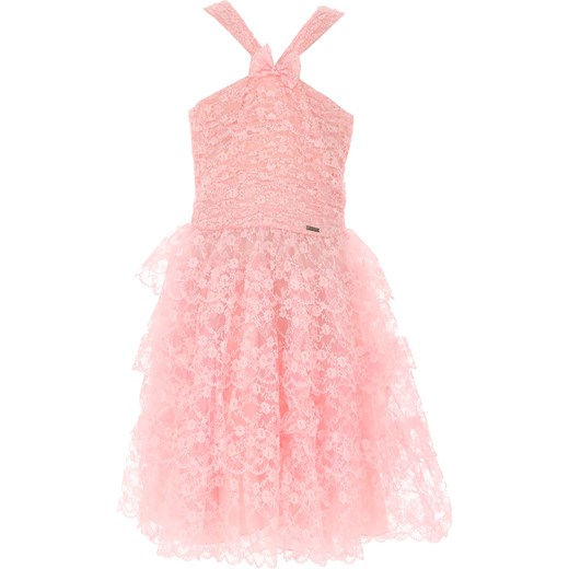 Sukienka dziewczęca Dsquared2 różowa 