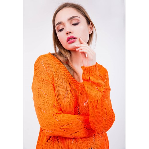 Sweter damski Zoio pomarańczowa 
