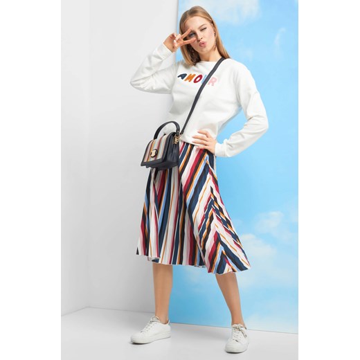 Spódnica midi w paski ORSAY M orsay.com