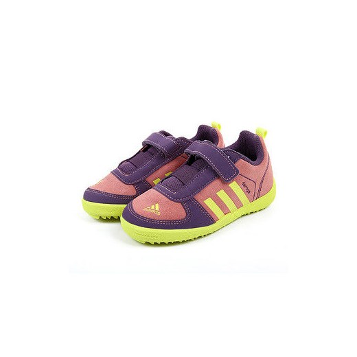 Buty sportowe dziecięce wielokolorowe Adidas z zamszu na rzepy 