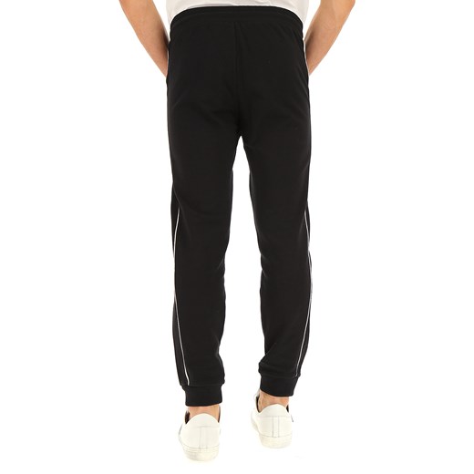 Spodnie męskie Calvin Klein w sportowym stylu czarne bawełniane 