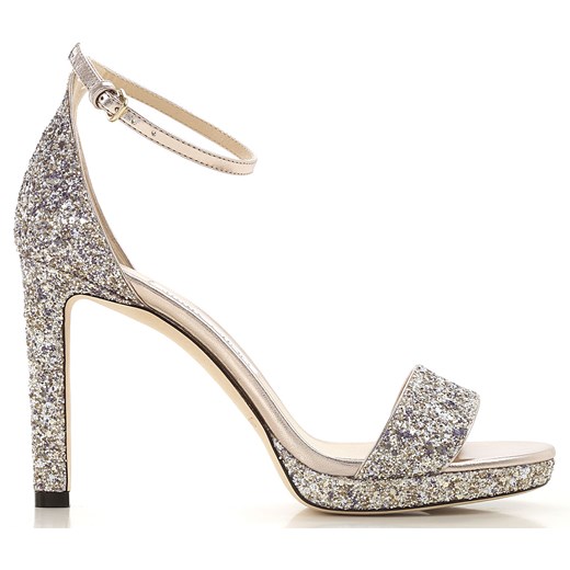 Sandały damskie Jimmy Choo z aplikacjami skórzane eleganckie