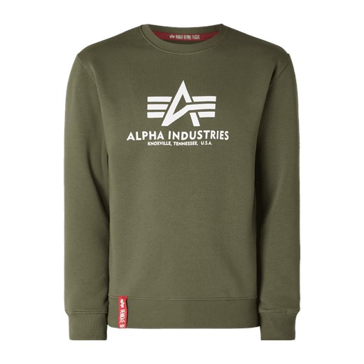 Bluza z nadrukiem z logo Alpha Industries  L Peek&Cloppenburg 