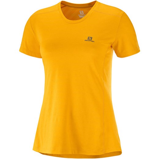Bluzka sportowa żółta Salomon z aplikacjami  