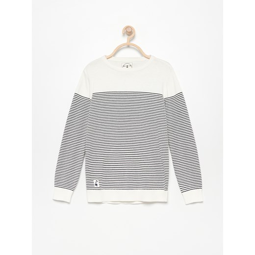 Reserved - Bawełniany sweter w paski - Kremowy Reserved  134 