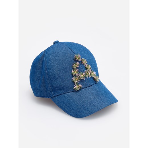Reserved - Jeansowa czapka z daszkiem - Granatowy Reserved  M 