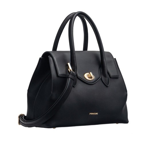 Shopper bag Puccini duża skórzana elegancka na ramię matowa 