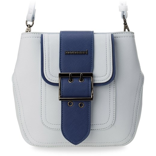 Mała stylowa torebka damska monnari modne zapięcie-pasek - błękitno-niebieska