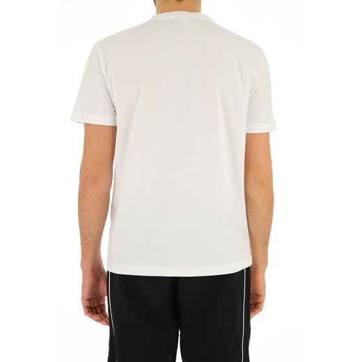 Biały t-shirt męski Calvin Klein bawełniany z krótkim rękawem 