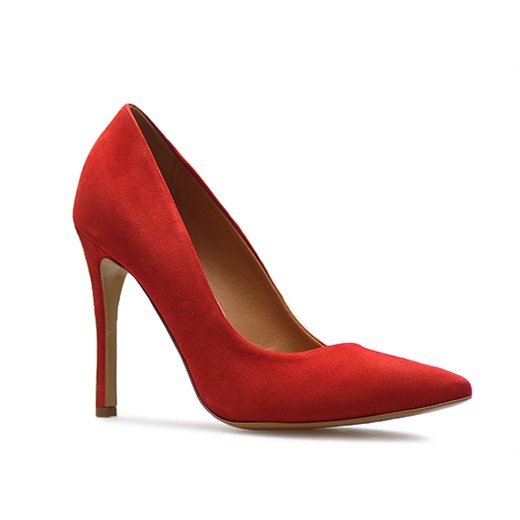 Czółenka Laura Messi 1909/965 Czerwone zamsz ze sklepu Arturo-obuwie w kategorii Czółenka - zdjęcie 63983583