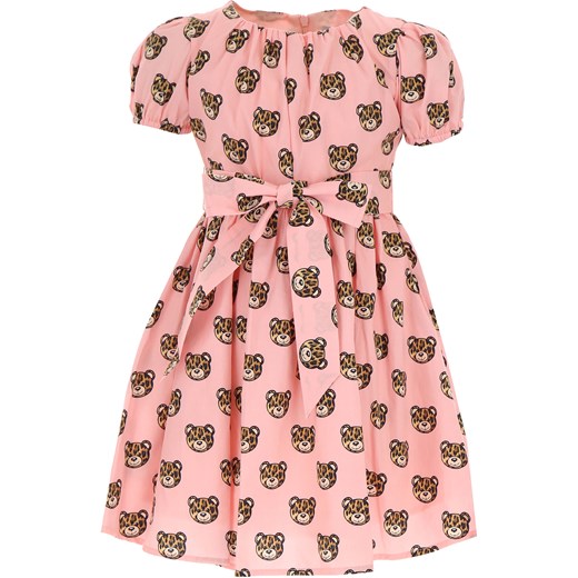 Moschino Sukienka dla Dziewczynek, różowy, Bawełna, 2019, 4Y 5Y 6Y 8Y Moschino 4Y RAFFAELLO NETWORK