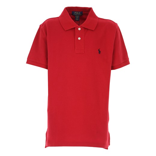 Ralph Lauren Dziecięce Koszulki Polo dla Chłopców, czerwony, Bawełna, 2019, M XL  Ralph Lauren XL RAFFAELLO NETWORK