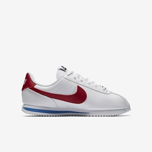 Buty sportowe damskie Nike cortez białe płaskie sznurowane 