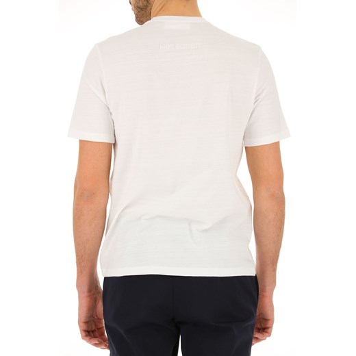 T-shirt męski biały Neil Barrett z krótkim rękawem 