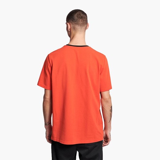 T-shirt męski Hummel czerwony z krótkim rękawem casualowy 