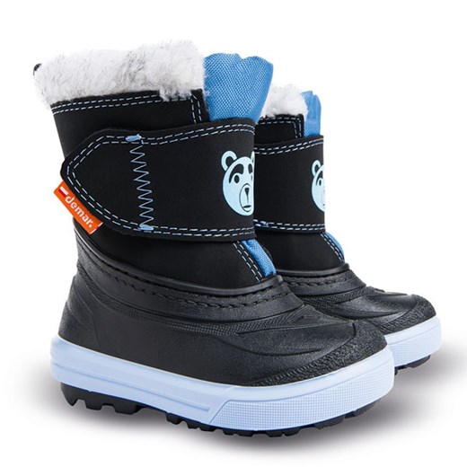 Buty zimowe dziecięce Demar wełniane na rzepy śniegowce 