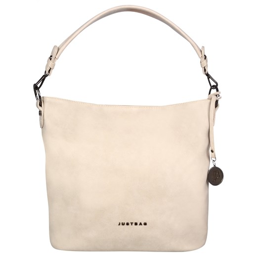 Justbag shopper bag średnia elegancka matowa na ramię 