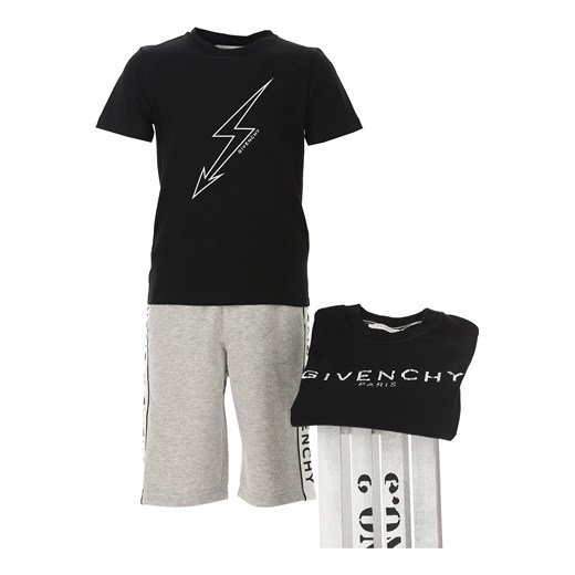 T-shirt chłopięce Givenchy w nadruki z krótkim rękawem bawełniany 